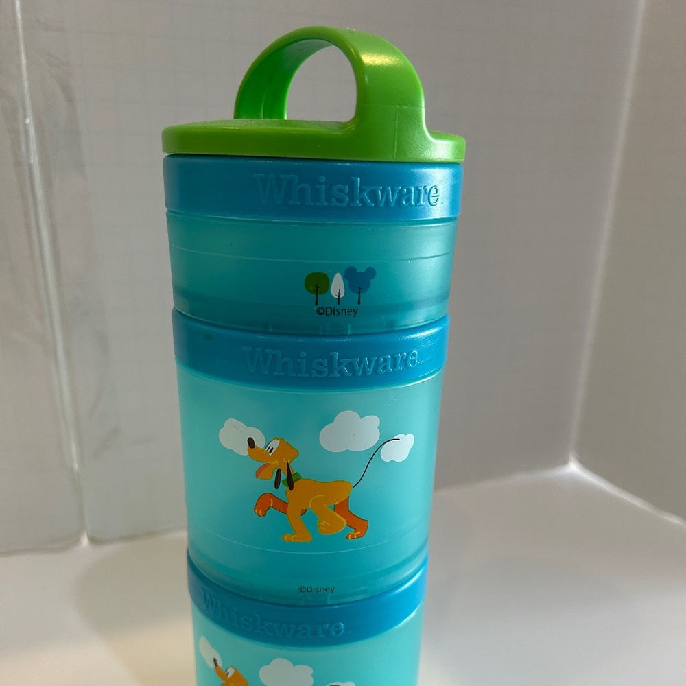 Whiskware Stackable Containers Mickey & Pluto - Picture 3 of 4